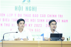 Lấy ý kiến góp ý Dự thảo báo cáo chính trị Đại hội đại biểu toàn quốc Hội Sinh viên Việt Nam lần thứ 