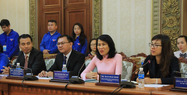 Phó chủ tịch Nguyễn Thị Thu tiếp các Lãnh đạo quốc gia (National Leader) các nước tham gia SSEAYP 2016